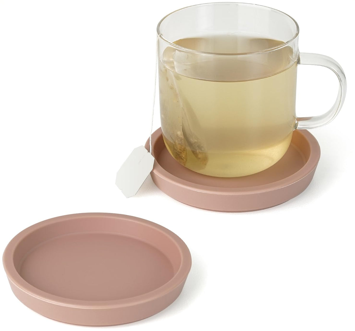 Carrotez Thick Silicone Coasters for Drinks, Set of 2 - Ivory