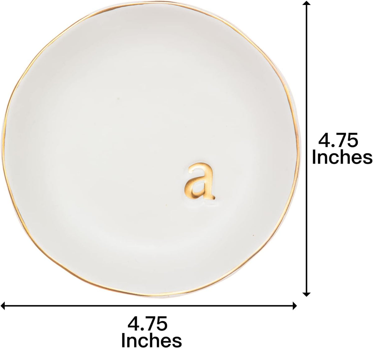COLLECTIVE HOME Ceramic Jewelry Tray, Trinket Dish, Gifts for Women (A)
