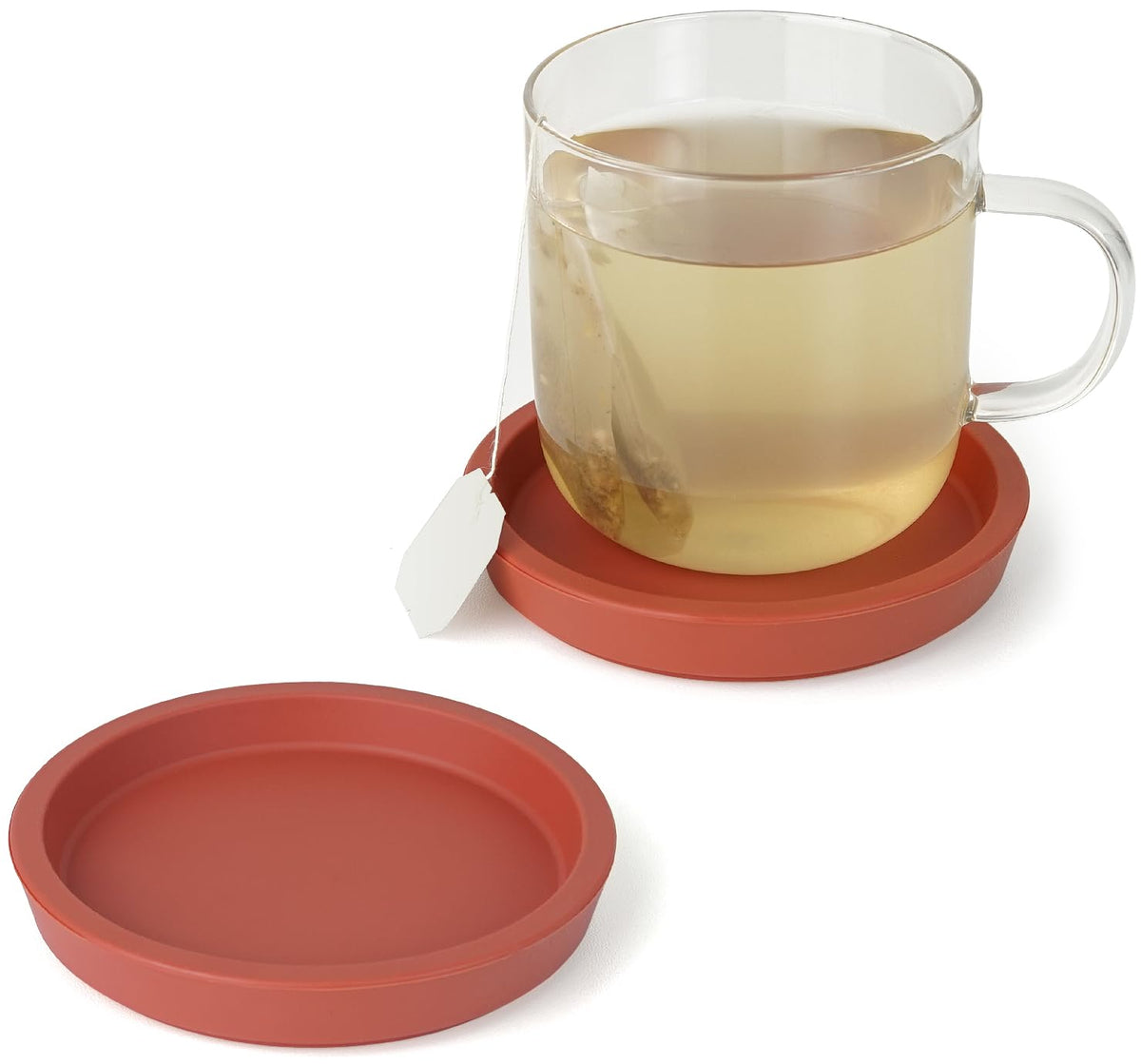 Carrotez Thick Silicone Coasters for Drinks, Set of 2 - Ivory