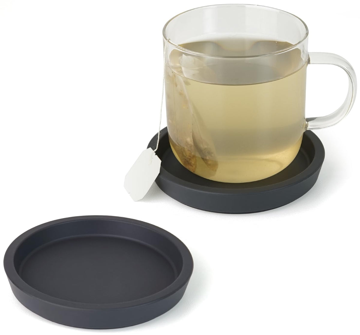 Carrotez Thick Silicone Coasters for Drinks, Set of 2 - Ivory