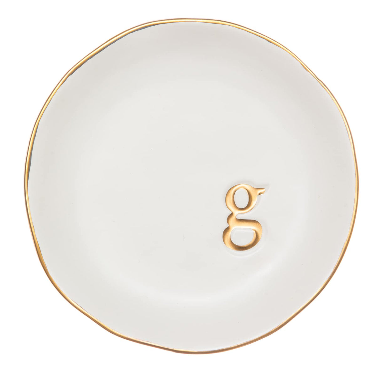 COLLECTIVE HOME Ceramic Jewelry Tray, Trinket Dish, Gifts for Women (A)