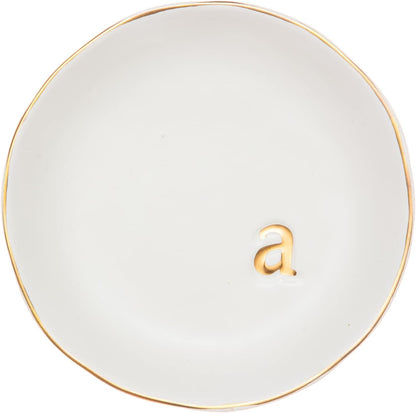 COLLECTIVE HOME Ceramic Jewelry Tray, Trinket Dish, Gifts for Women (A)