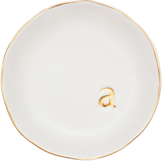 COLLECTIVE HOME Ceramic Jewelry Tray, Trinket Dish, Gifts for Women (A)
