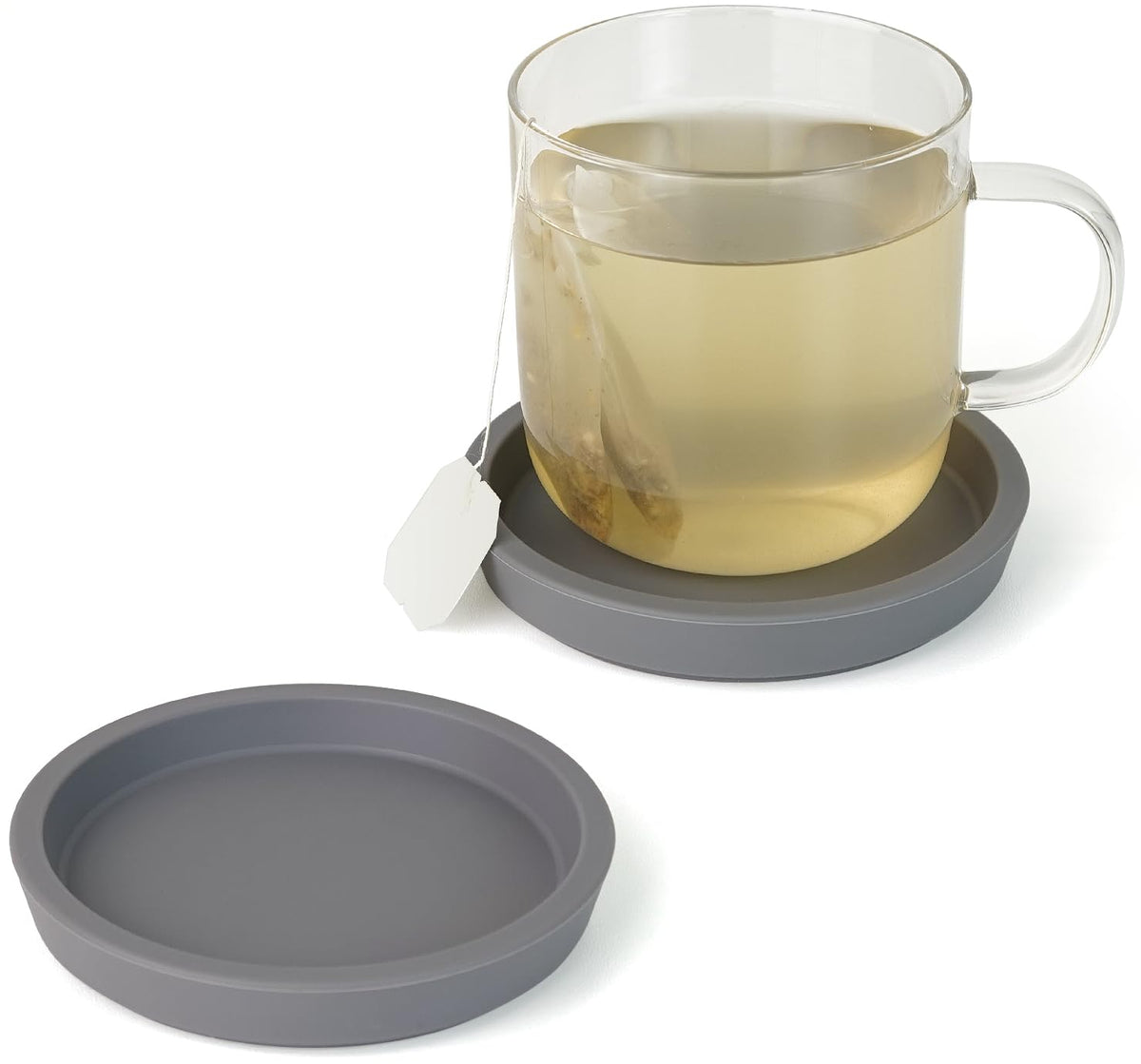 Carrotez Thick Silicone Coasters for Drinks, Set of 2 - Ivory