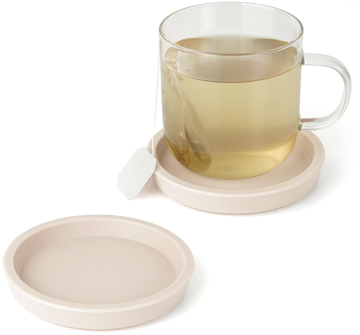 Carrotez Thick Silicone Coasters for Drinks, Set of 2 - Ivory