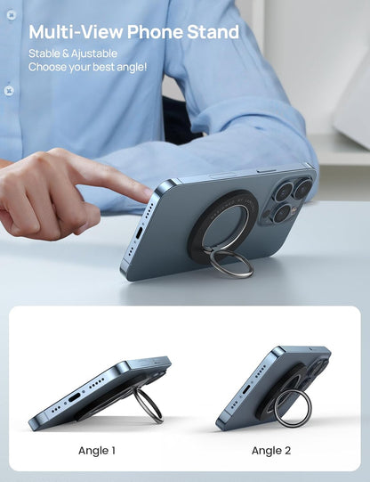 Lamicall Magnetic Phone Ring Grip for MagSafe, 360° Rotation Finger Holder