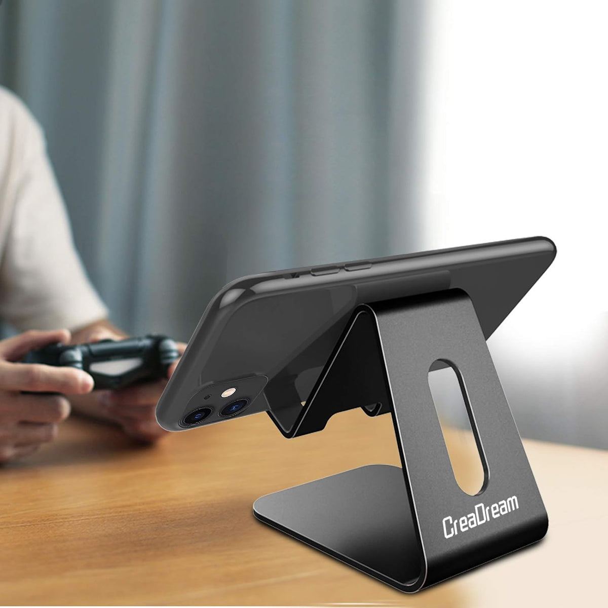 CreaDream Phone Stand Holder, Aluminum Phone Stand for Desk