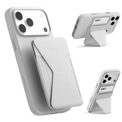 MOFT Magnetic Wallet Stand Compatible with iPhone 18/17/16/15/14/13 Series, Angle Adjustment Magsafe Compatible MOVAS Phone Stand