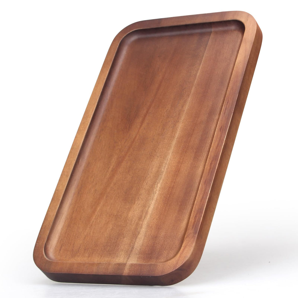 Acacia Wood Plates Small Decorative Tray Wooden Serving Platter for Food