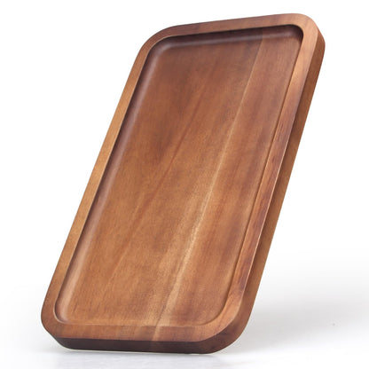 Acacia Wood Plates Small Decorative Tray Wooden Serving Platter for Food