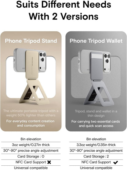MOFT Phone Tripod Stand, Portable Selfie Stick for iPhone, Mulit-Angle