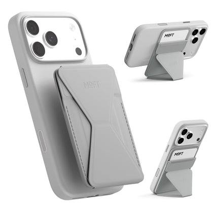 MOFT Magnetic Wallet Stand Compatible with iPhone 18/17/16/15/14/13 Series, Angle Adjustment Magsafe Compatible MOVAS Phone Stand