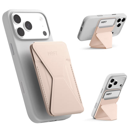 MOFT Magnetic Wallet Stand Compatible with iPhone 18/17/16/15/14/13 Series, Angle Adjustment Magsafe Compatible MOVAS Phone Stand