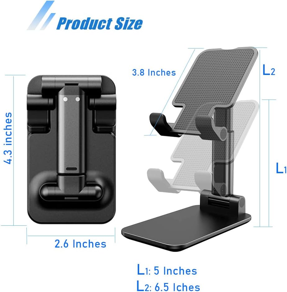 Phone Stand 2Pack Cell Phone Holder for iPhone Office Desk Accessories