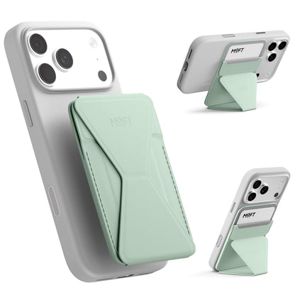 MOFT Magnetic Wallet Stand Compatible with iPhone 18/17/16/15/14/13 Series, Angle Adjustment Magsafe Compatible MOVAS Phone Stand
