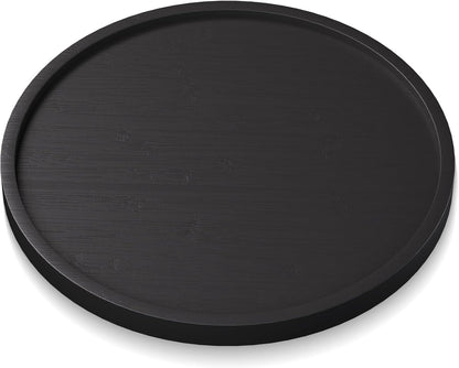 VERTORGAN Bamboo Serving Tray,8.7 Inch Trays,Home Decor(Black)