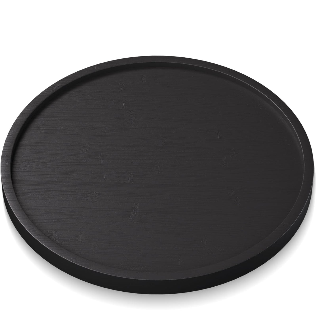 VERTORGAN Bamboo Serving Tray,8.7 Inch Trays,Home Decor(Black)