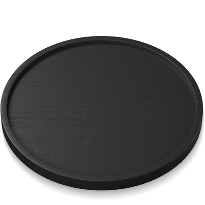 VERTORGAN Bamboo Serving Tray,8.7 Inch Trays,Home Decor(Black)