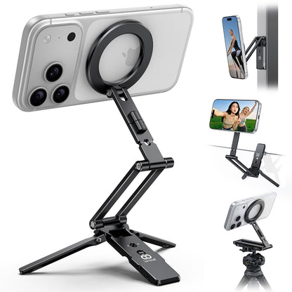 Lamicall for MagSafe Tripod Stand Dual-Side Magnetic with 1/4", Arca, Hook