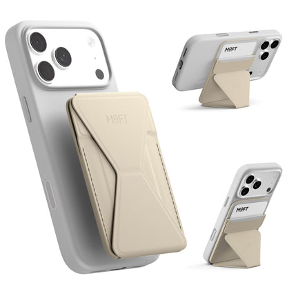 MOFT Magnetic Wallet Stand Compatible with iPhone 18/17/16/15/14/13 Series, Angle Adjustment Magsafe Compatible MOVAS Phone Stand