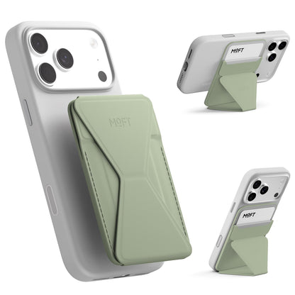 MOFT Magnetic Wallet Stand Compatible with iPhone 18/17/16/15/14/13 Series, Angle Adjustment Magsafe Compatible MOVAS Phone Stand