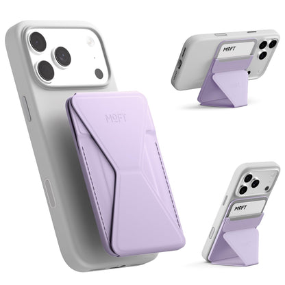 MOFT Magnetic Wallet Stand Compatible with iPhone 18/17/16/15/14/13 Series, Angle Adjustment Magsafe Compatible MOVAS Phone Stand