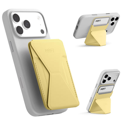 MOFT Magnetic Wallet Stand Compatible with iPhone 18/17/16/15/14/13 Series, Angle Adjustment Magsafe Compatible MOVAS Phone Stand