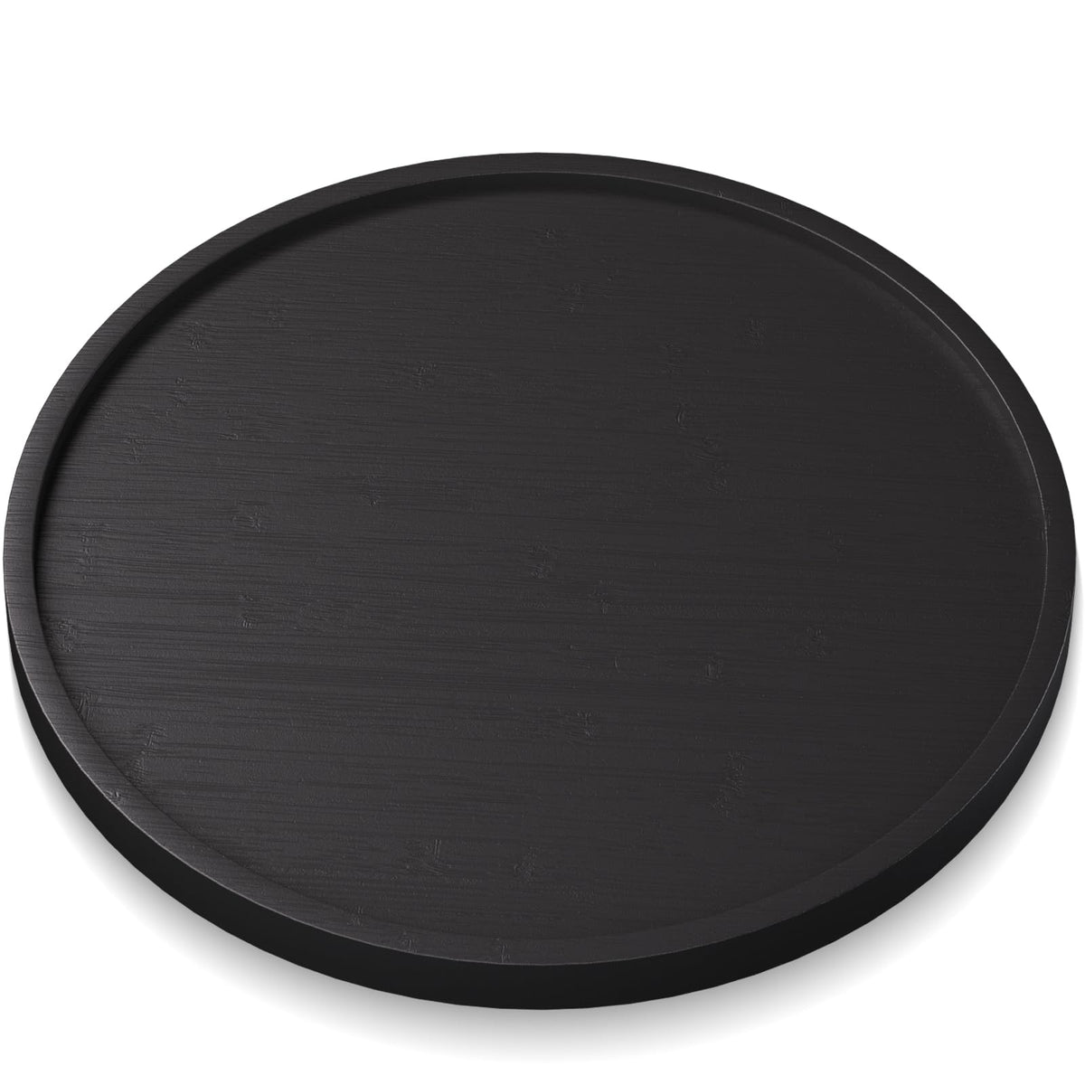VERTORGAN Bamboo Serving Tray,8.7 Inch Trays,Home Decor(Black)