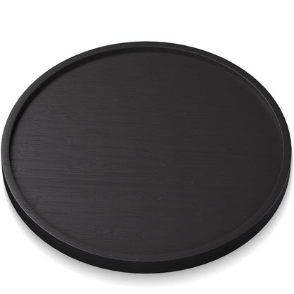 VERTORGAN Bamboo Serving Tray,8.7 Inch Trays,Home Decor(Black)