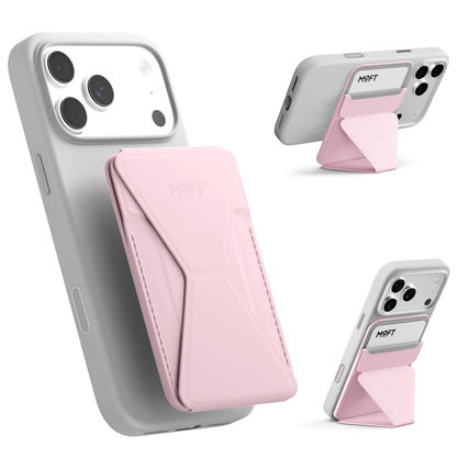 MOFT Magnetic Wallet Stand Compatible with iPhone 18/17/16/15/14/13 Series, Angle Adjustment Magsafe Compatible MOVAS Phone Stand