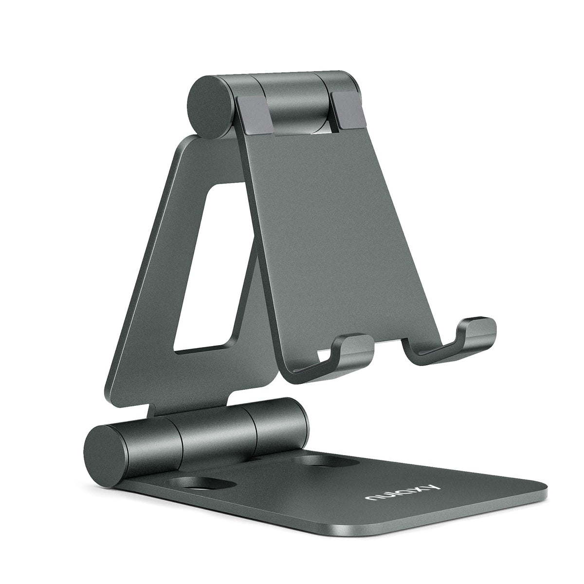 Nulaxy Full Aluminum Dual Folding Cell Phone Stand for Desk, Rose Gold