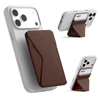 MOFT Magnetic Wallet Stand Compatible with iPhone 18/17/16/15/14/13 Series, Angle Adjustment Magsafe Compatible MOVAS Phone Stand