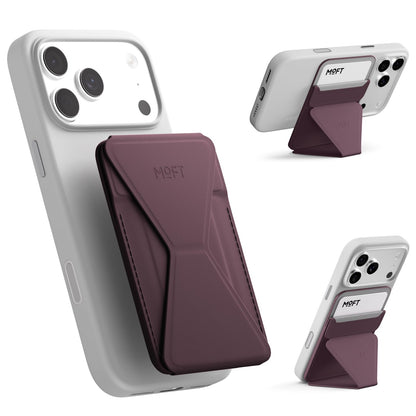MOFT Magnetic Wallet Stand Compatible with iPhone 18/17/16/15/14/13 Series, Angle Adjustment Magsafe Compatible MOVAS Phone Stand