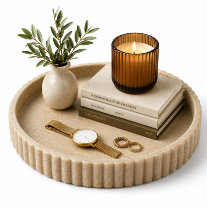 OAKOA Decorative Trays for Home Decor - Coffee Table Centerpiece Tray