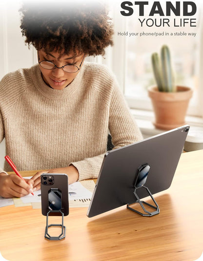 A-LuGei Phone Kickstand Ring Holder, Cell Phone Grips, Phone Stand for Desk