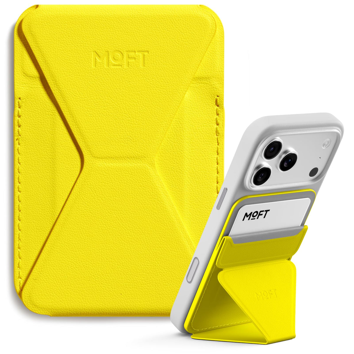 MOFT Magnetic Wallet Stand Compatible with iPhone 18/17/16/15/14/13 Series, Angle Adjustment Magsafe Compatible MOVAS Phone Stand