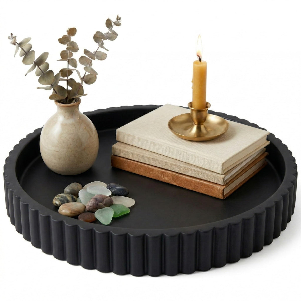OAKOA Decorative Trays for Home Decor - Coffee Table Centerpiece Tray