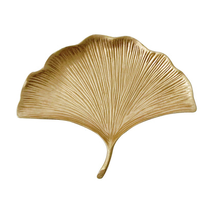 Small Leaf Shaped Trinket Dish, Decorative Gold Jewelry Dish Tray, Ring Hodler Dish Jewelry Organizer