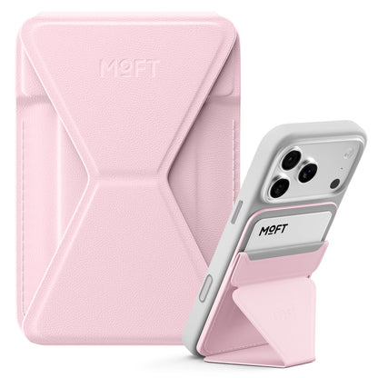 MOFT Magnetic Wallet Stand Compatible with iPhone 18/17/16/15/14/13 Series, Angle Adjustment Magsafe Compatible MOVAS Phone Stand
