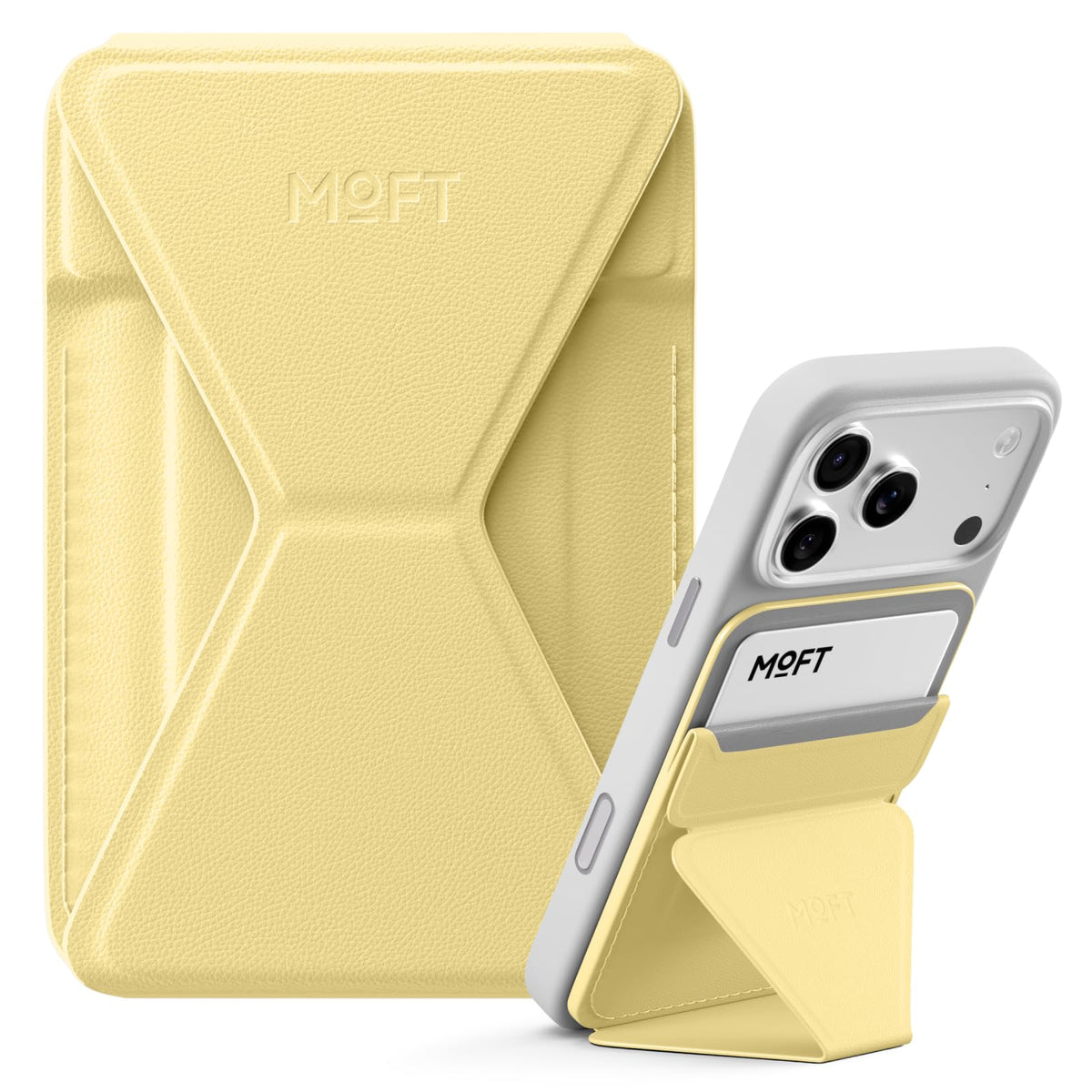 MOFT Magnetic Wallet Stand Compatible with iPhone 18/17/16/15/14/13 Series, Angle Adjustment Magsafe Compatible MOVAS Phone Stand