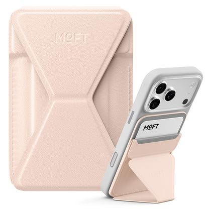 MOFT Magnetic Wallet Stand Compatible with iPhone 18/17/16/15/14/13 Series, Angle Adjustment Magsafe Compatible MOVAS Phone Stand