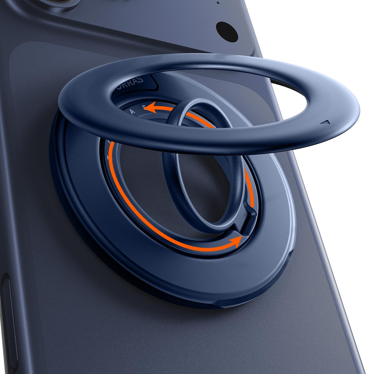TORRAS 2025 Flagship 360 Magnetic Phone Grip Ring Holder Kickstand, Black