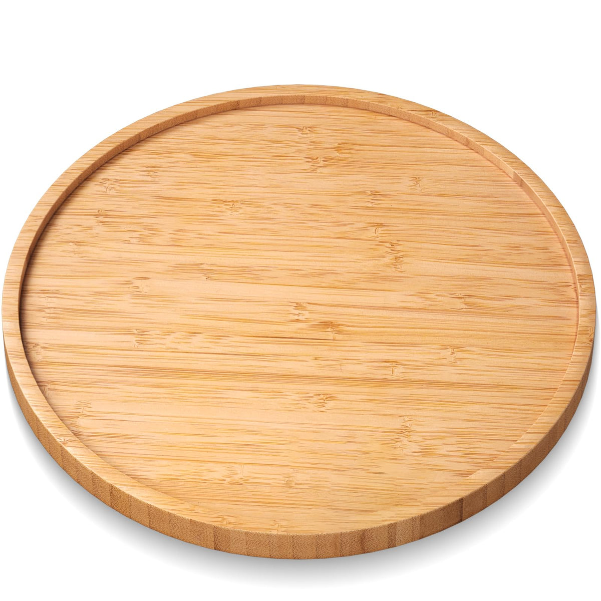 VERTORGAN Bamboo Serving Tray,8.7 Inch Trays,Home Decor(Black)