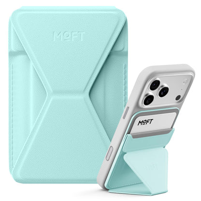 MOFT Magnetic Wallet Stand Compatible with iPhone 18/17/16/15/14/13 Series, Angle Adjustment Magsafe Compatible MOVAS Phone Stand