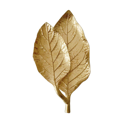 Small Leaf Shaped Trinket Dish, Decorative Gold Jewelry Dish Tray, Ring Hodler Dish Jewelry Organizer