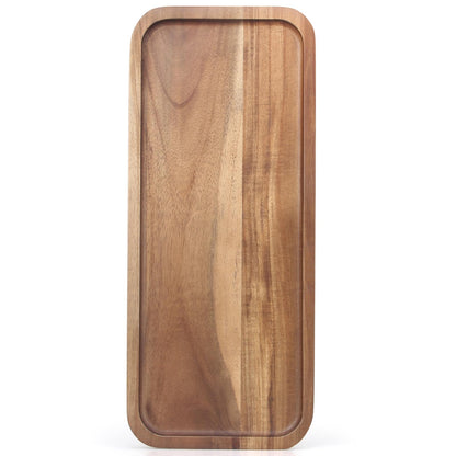 Acacia Wood Plates Small Decorative Tray Wooden Serving Platter for Food