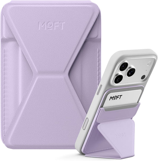 MOFT Magnetic Wallet Stand Compatible with iPhone 18/17/16/15/14/13 Series, Angle Adjustment Magsafe Compatible MOVAS Phone Stand