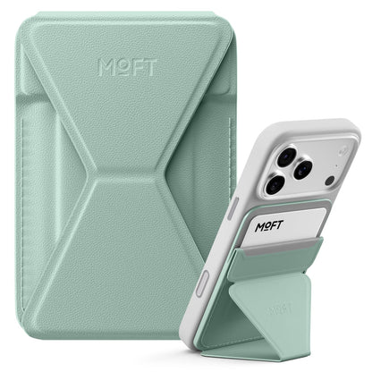 MOFT Magnetic Wallet Stand Compatible with iPhone 18/17/16/15/14/13 Series, Angle Adjustment Magsafe Compatible MOVAS Phone Stand