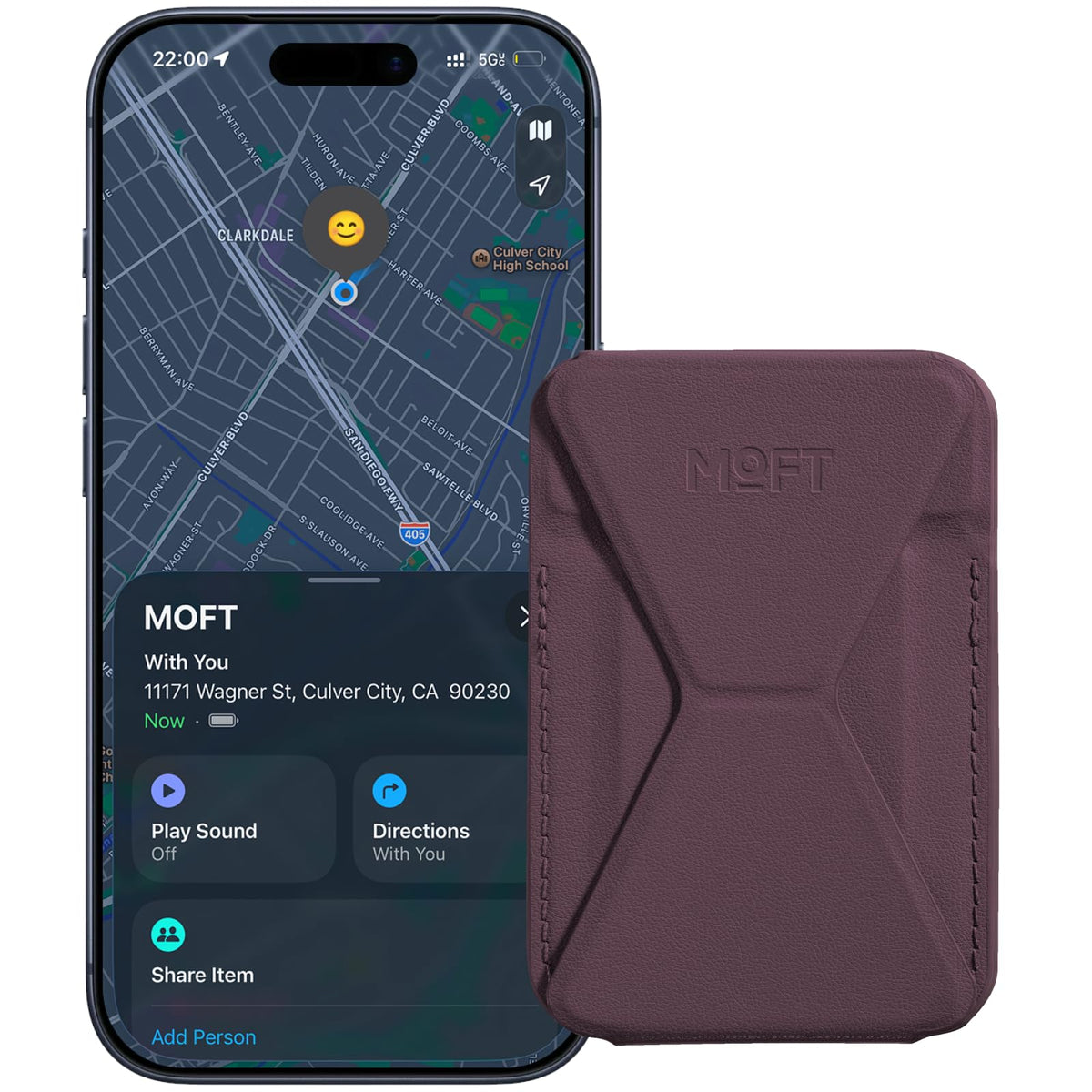 MOFT Magnetic Wallet Stand Compatible with iPhone 18/17/16/15/14/13 Series, Angle Adjustment Magsafe Compatible MOVAS Phone Stand