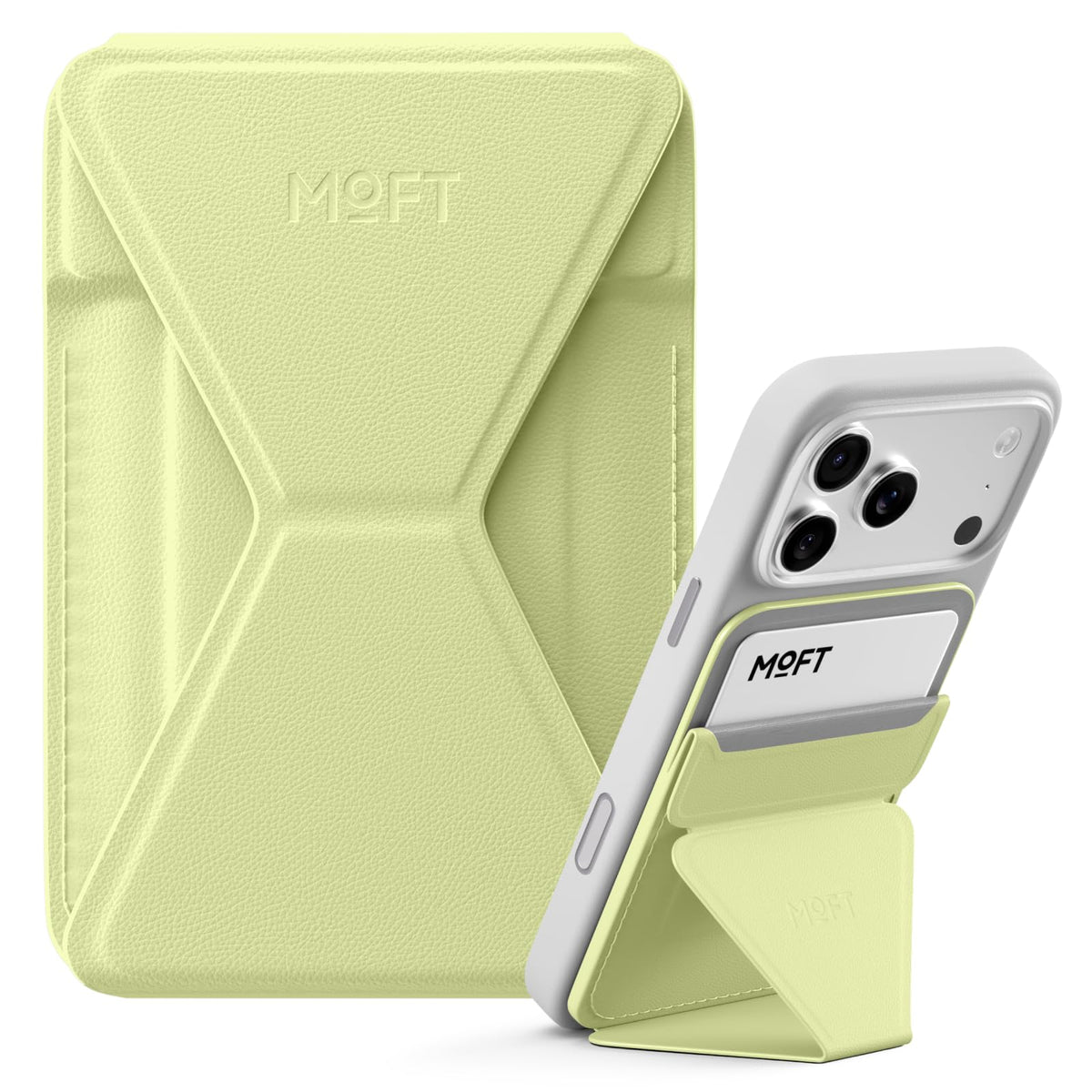 MOFT Magnetic Wallet Stand Compatible with iPhone 18/17/16/15/14/13 Series, Angle Adjustment Magsafe Compatible MOVAS Phone Stand